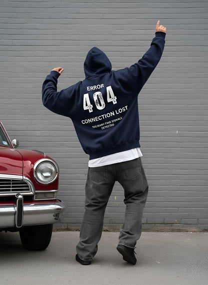 404 Offline Mode Hoodie – Stay Real Unisex Oversized Hoodie