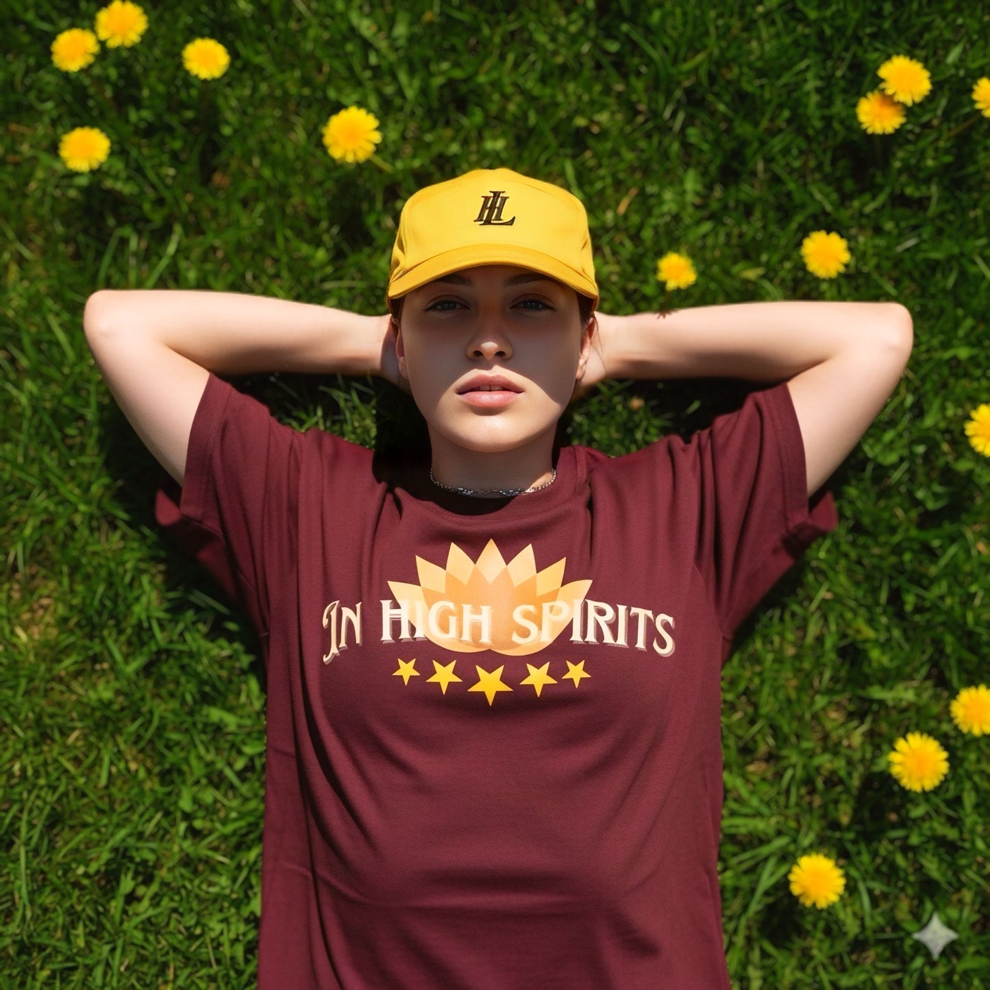 In High Spirits Unisex Terry Oversized Tee – Premium Edition