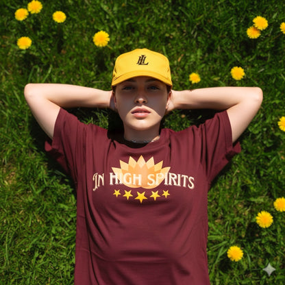 In High Spirits Unisex Terry Oversized Tee – Premium Edition