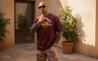 In High Spirits Unisex Terry Oversized Tee – Premium Edition