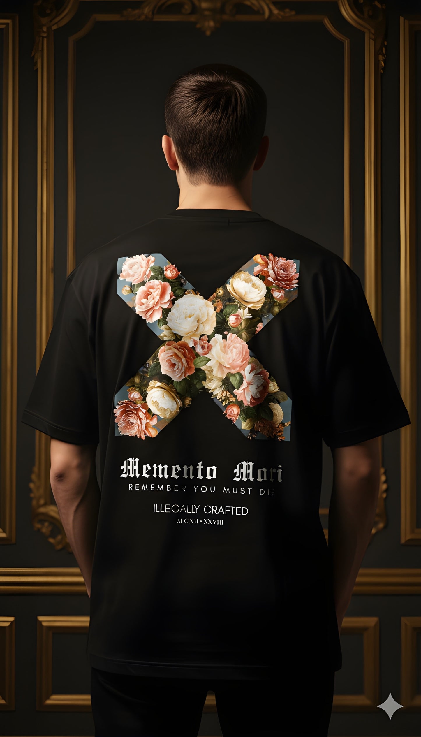 "Memento Mori" Premium Unisex Terry Oversized Tee - 260 GSM
Floral X Graphic