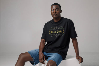 'Play Dirty' Winged Tiger
Premium Unisex Terry Oversized Tee