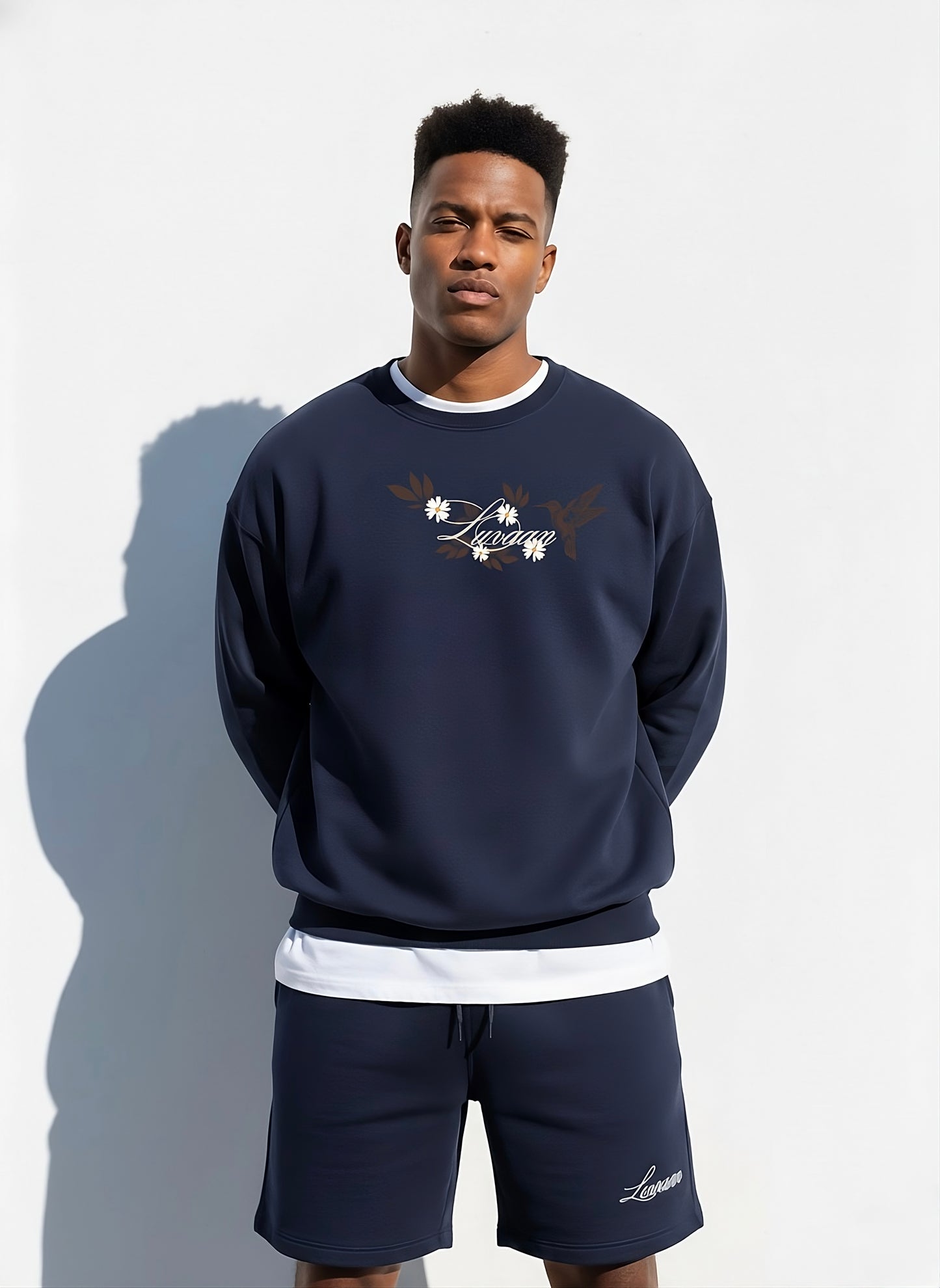 Luvaan Midnight Bloom Unisex Oversized Sweatshirt