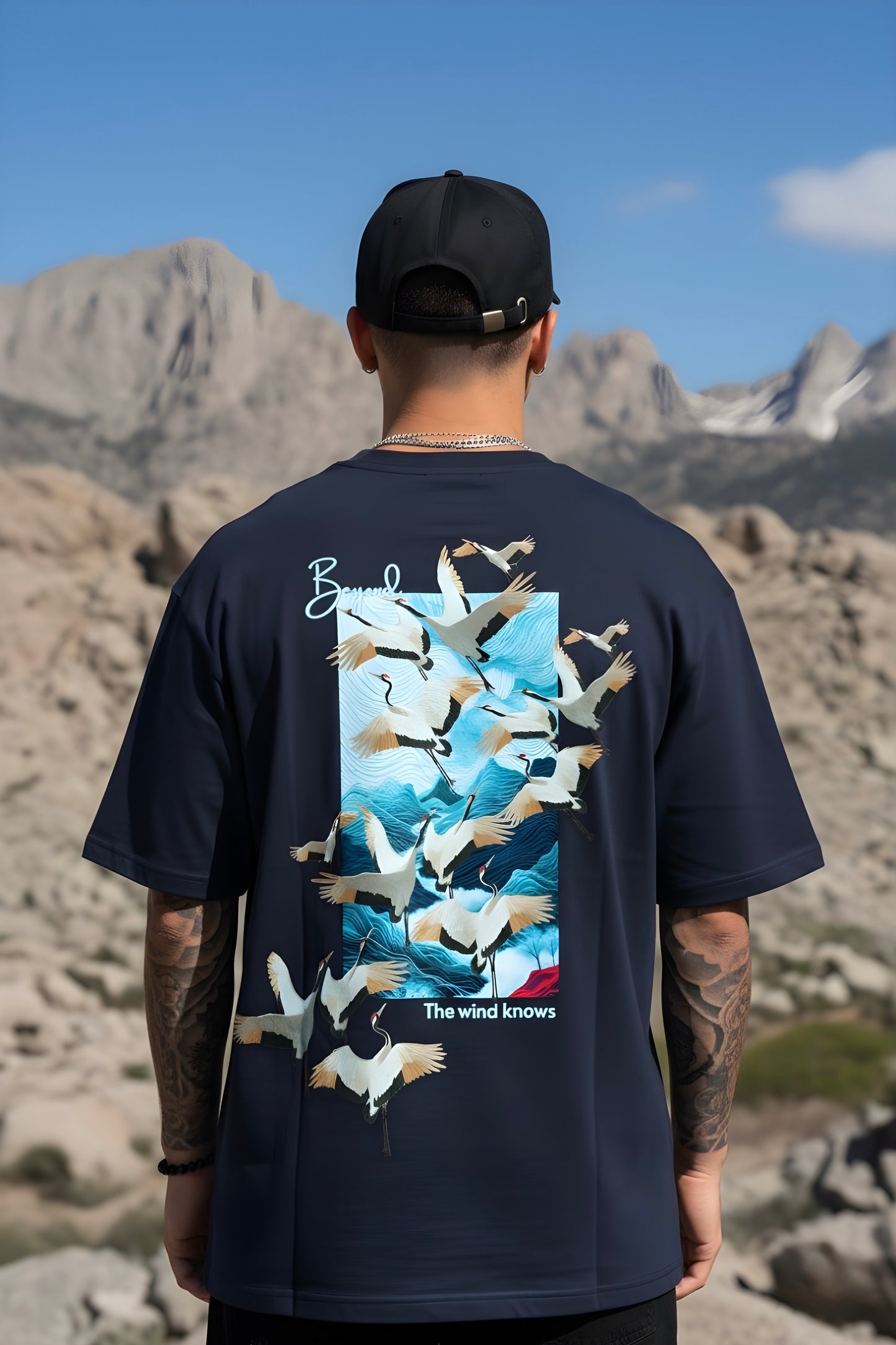 "Beyond the Wind Knows" Premium Unisex Terry Oversized Tee