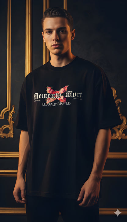 "Memento Mori" Premium Unisex Terry Oversized Tee - 260 GSM
Floral X Graphic