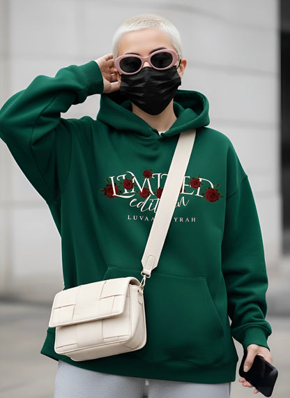 Emerald Romance Hoodie – Unisex Oversized Hoodie