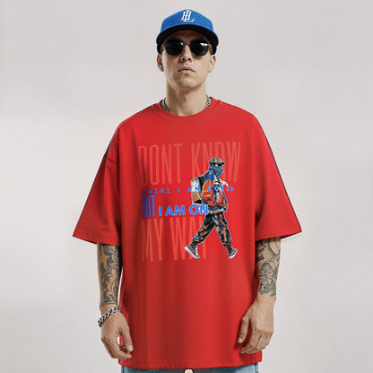 “On my way” Unisex premium Terry Oversized Tee