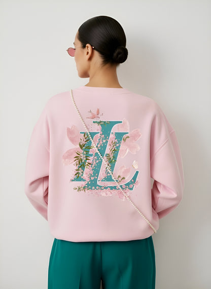LUVAAN “The Blush Relic. Unisex Oversized Sweatshirt