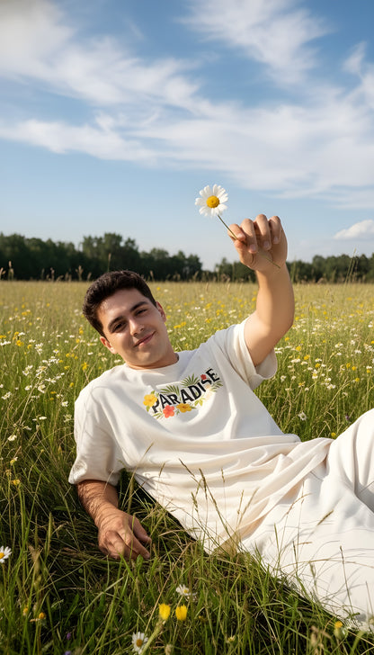 'Paradise Beetle' Premium Unisex Terry Oversized Tee