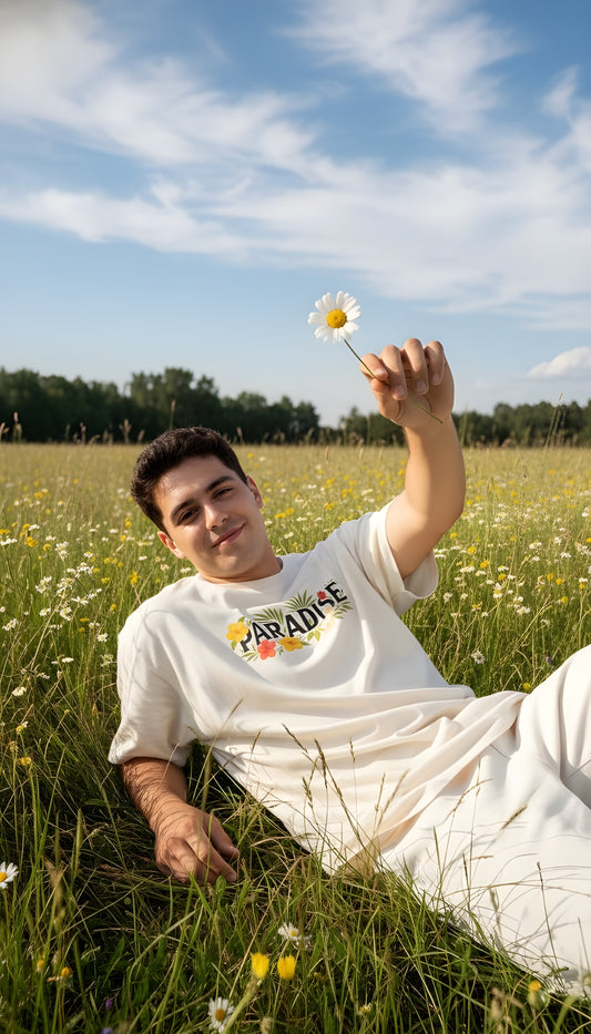 'Paradise Beetle' Premium Unisex Terry Oversized Tee