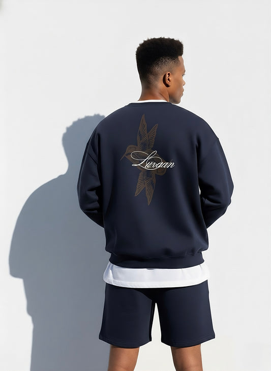 Luvaan Midnight Bloom Unisex Oversized Sweatshirt