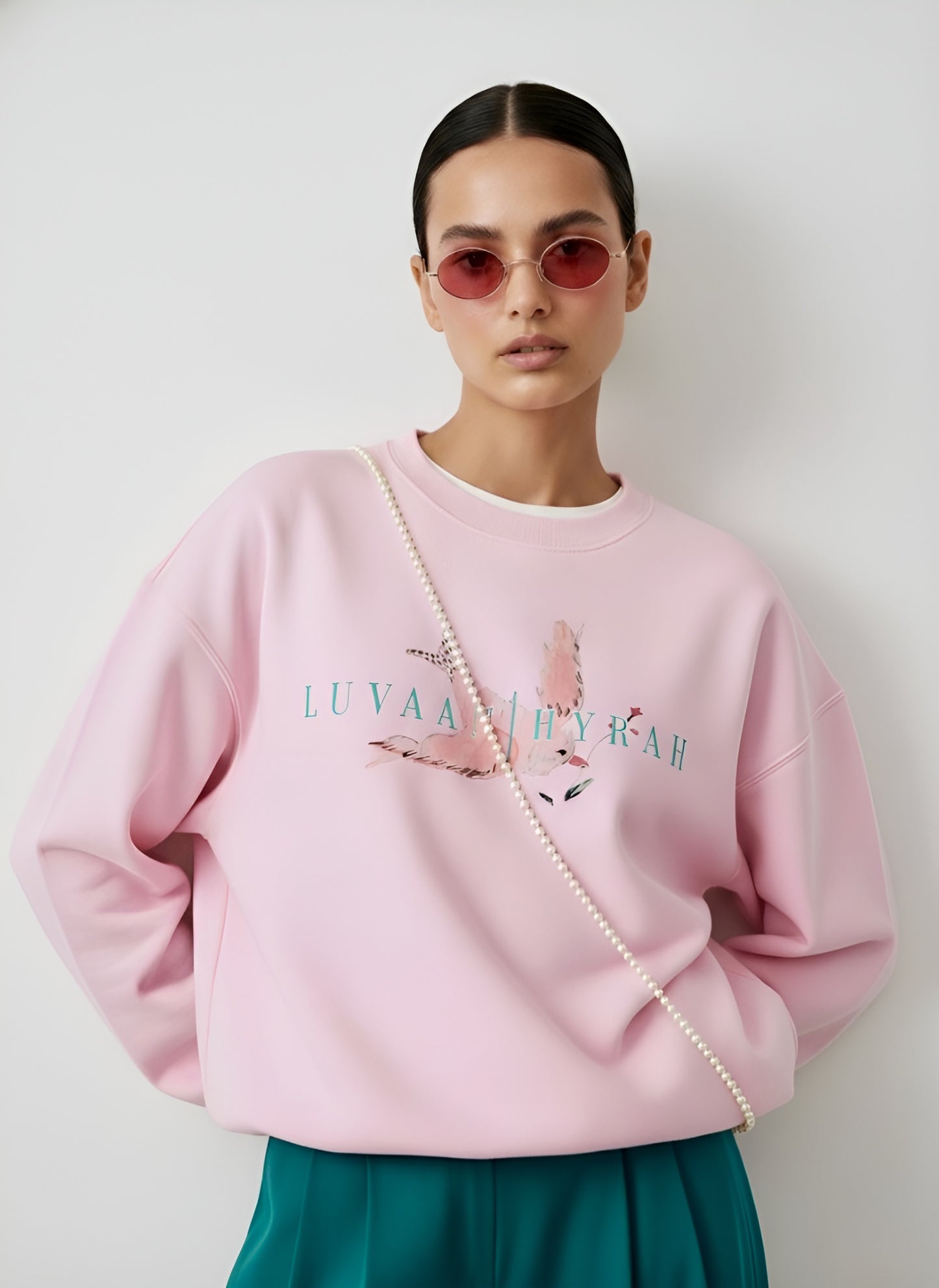 LUVAAN “The Blush Relic. Unisex Oversized Sweatshirt